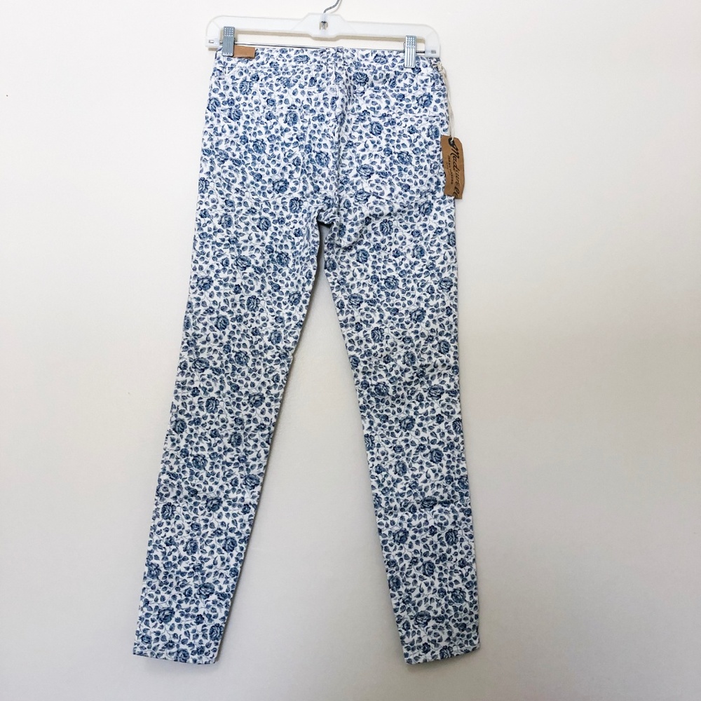 NWT Madewell Skinny Floral Ankle Jeans - Picture 4 of 5